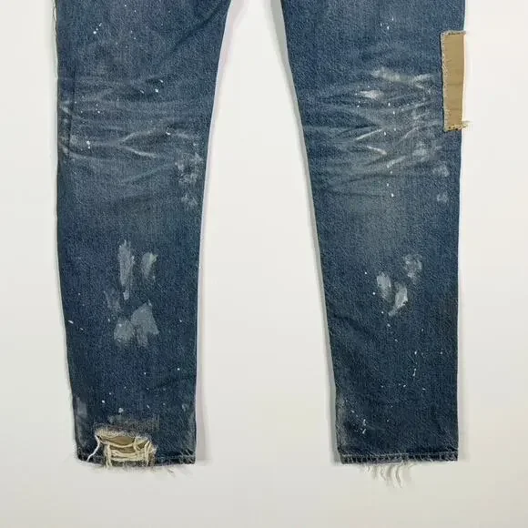 Adriano Goldschmied The Tellis Modern Slim Patched Distressed Jeans Mens 36